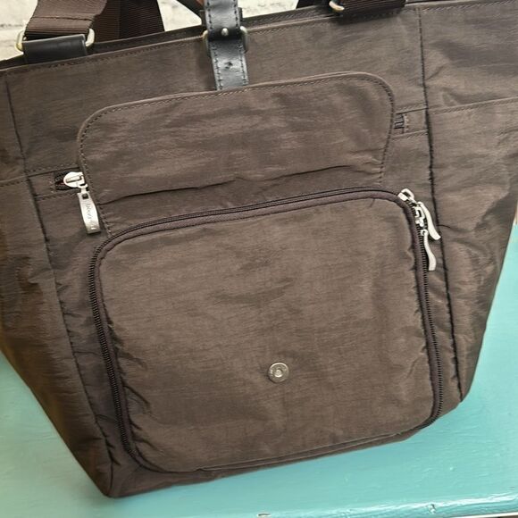 Baggallini Chocolate Town Tote Bag Purse Travel - Picture 5 of 8